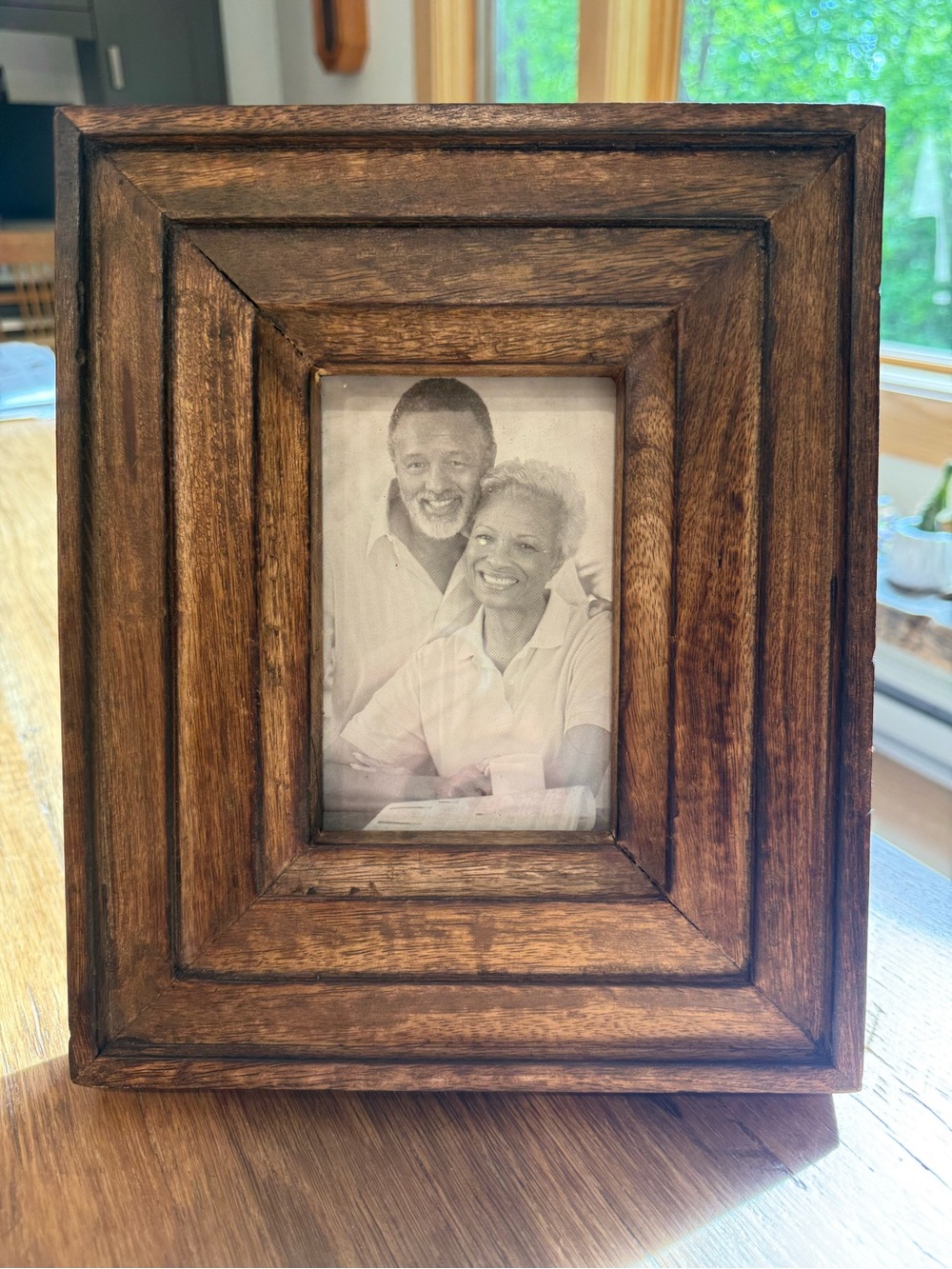 Classic Wooden Photo Frame in Warm Brown